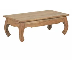 KADIMA DESIGN Couchtisch Massiv-Holz Akazie 110 cm breit Wohnzimmer-Tisch Design Natur-Produkt Landhaus-Stil