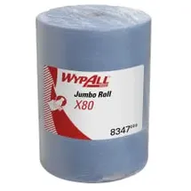 WypAll X80 Tücher, 1 Großrolle mit 475 blauen, 1-lagigen Tüchern