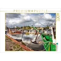 Calvendo Friesland - Vareler Hafen 1000 Teile Puzzle quer