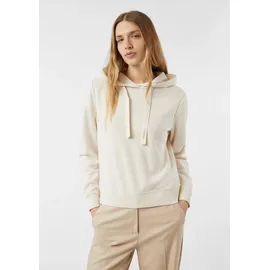 Comma, Sweatshirt mit Kapuze Schmucksteinchen Beige 46