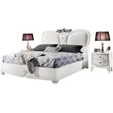 JVmoebel Schlafzimmer-Set Schlafzimmer Set Möbel Schlafzimmermöbel Designer Möbel, Made in Europa weiß