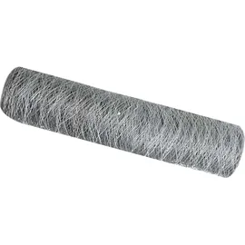 vidaXL Sechseckgeflechtzaun Silber 0,4 X 10 M Verzinkter Stahl Vidaxl