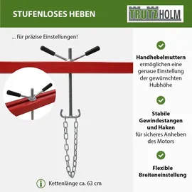 Trutzholm Werkstattkran Stahl rot Tragkraft 300 kg verstellbar