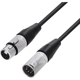 Adam Hall Cables 4 STAR DGH 2000 - DMX Kabel, Rean 5-Pol XLR female auf 5-Pol XLR male, schwarz, 20m