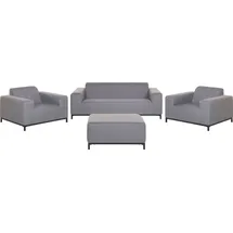 Beliani Lounge 5er Set Loungeset grau/schwarz