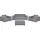 Beliani Lounge 5er Set Loungeset grau/schwarz