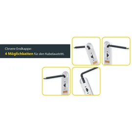 Schellenberg Kabelkanal System M weiß 210 cm Starterset