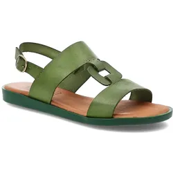 Grüne Sandalen Hee Flache Schuhe, 39
