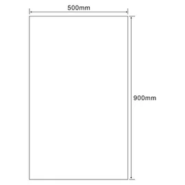 a&n&a aQualine Aqualine Spiegel mit Schnittkante 50x90cm, CU free