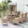 vidaXL Garten-Essgruppe 11-tlg. Beige