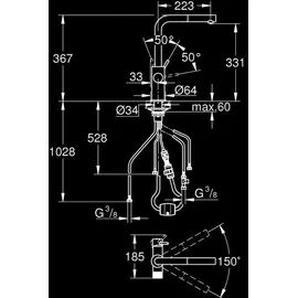 Grohe Minta Einhebelmischer Blau