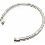 Wiltec Stahlflex Wasserschlauch 0,3 m DN25 32,89 mm für Hauswasserwerke, Flexschlauch, Panzerschlauch für Pumpe, Hauswasserwerke und Druckkessel