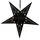 Beliani MOTTI Stern 45 cm Schwarz