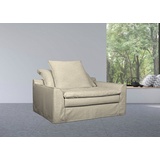 furninova XXL-Sessel »Sake Loveseat und Megasessel«, inklusive 2 Kissen, abnehmbarer und waschbarer Hussenbezug, beige