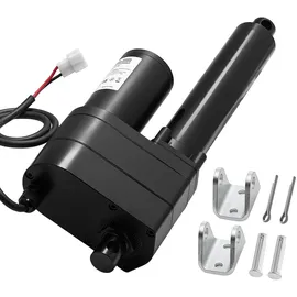 Vevor 12-V-Linearantrieb, 150 mm Hub, 9000 N, Linear Actuator, IP65, wasserdicht, 5 mm/s, Lineartechnik-Aktuatoren mit Montagehalterungen für Industriemaschinenbehälter, schwere Hebesysteme