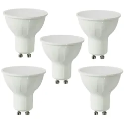 V-Tac 5x 5W GU10 LED Leuchtmittel Leuchte Birne Spot Abstrahlwinkel: 110° 400 Lumen 3000K Warmweiß