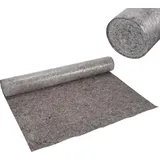 TolleTour 1x50m Abdeckvlies Malervlies 220g/m2 PE-Folie Maler-Abdeckvlies Schutzvlies Abdeckflies - Grau