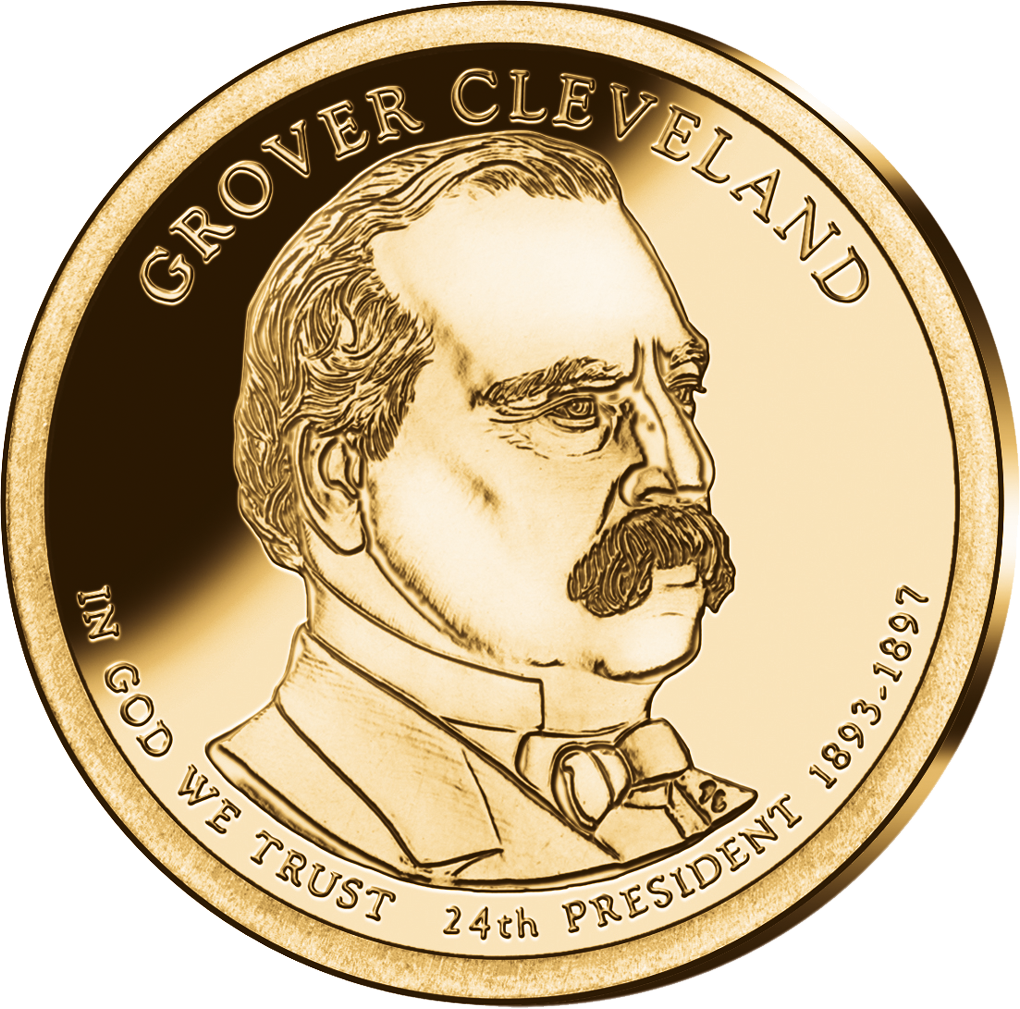 22. US-Präsidenten Dollar 'Grover Cleveland'