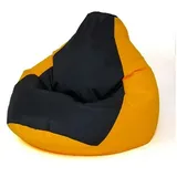 go gift Sitzsack, Gelb, Schwarz, 140 x 100 cm, Birne