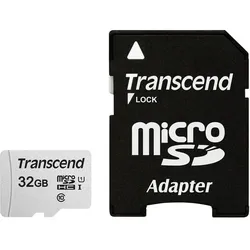 Transcend 300S - Flash-Speicherkarte (Adapter inbegriffen)