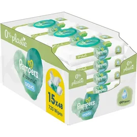 Pampers Feuchttücher Aqua (15x48 Stück)