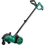 BRAST® Rasentrimmer Rasenkantenschneider | 1400Watt | doppelseitiges Flügelmesser | einstellbare Führungsschiene als Kantenschutz | Nylon-Unkrautbürste | robuste Teleskopstange | Sicherheitsschalter
