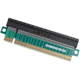 ELFJMZP PCIe 5.0 X16 Extender Riser Card - Ultra Slim 3 cm Höhe, 10 cm Länge, 4-lagig vergoldete Leiterplatte, verstärkter schwarzer Steckplatz mit Staubschutz, für GPU/Mine/AI Computerkarte