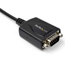 Startech StarTech.com USB 2.0 auf Seriell Adapter - USB zu RS232 / DB9 Schnittstellen Konverter (COM) - Stecker / Stecker 0,3m