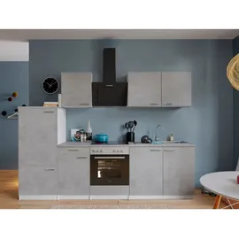 Respekta Küchenzeile Malia 270 cm Weiß