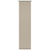 GARDINIA Flächenvorhang Stoff Uni Klettband 60 x 245 cm beige