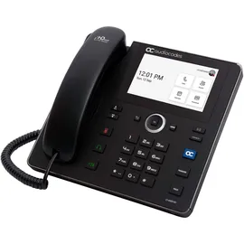 Audiocodes C455HD, IP-Telefon, Schwarz, Kabelgebundenes Mobilteil, SIP-Info, 8 Zeilen, Tasten