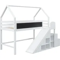 XDOVET Kinderbett Multifunktional 90 x 200 cm weiß
