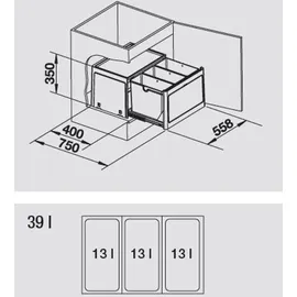 Blanco Botton Pro 60/3 Automatic 39l