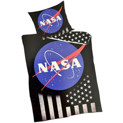 Bettwäsche NASA Kinderbettwäsche 135x200cm Baumwolle, NASA, 100% Baumwolle