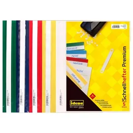 IDENA Schnellhefter A4 Rot/Blau/Gelb/Grün/Weiß 5 St.