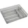 OEM Besteckkasten mit 6 Fächern aus Metall 37 x 5,5 x 31 cm Silber