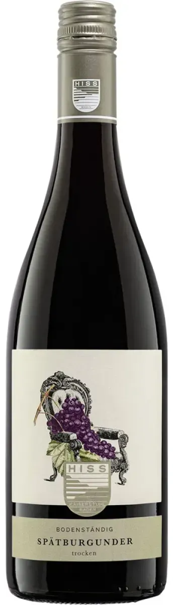 Hiss Spätburgunder Vegan Rotwein trocken 0,75 l | 2022
