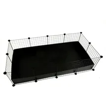 C&C Kleintierkäfig C&C Modular 145 x 75 x 0 cm schwarz
