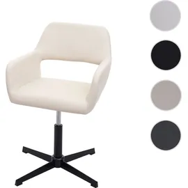Mendler Esszimmerstuhl HWC-A50 IV Kunstleder creme schwarz