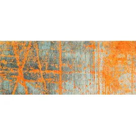 Wash+Dry Rustic 170 x 240 cm grau/orange