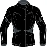 Dainese Tempest 3 D-Dry Damen Motorrad Textiljacke, schwarz-grau, Größe 50