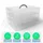 BigDean Sortierbox Aufbewahrung 24 x 18,5 x 16 cm 3-tlg. transparent