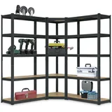 Juskys Regalsystem 1 Corner & 2 Basic - Grau