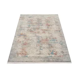 Teppich MUSTERRING "APOLLO", bunt (multi), B:80cm H:8mm L:150cm, Viskose, Polyacryl, Teppiche, Fransenteppich, exclusive MUSTERRING DELUXE COLLECTION hochwertig gekettelt Fransen