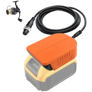 Angelrolle Akku Adapter für Dewalt 20V 60V Akku auf für Shimano/für Daiwa 14.4V Serie für Daiwa Tanacom 1000 Leobritz 500 für Shimano BeastMaster 9000,PLEMIO 3000 Elektrische Angelrolle