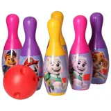 PAW PATROL Spielzeug-Gartenset Bowling set Outdoor-Spielzeug für Kinder 6 Pins und eine Bowlingkugel rosa
