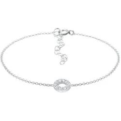 Elli Armkettchen Kreis Kristalle 925 Silber Armbänder & Armreife   Damen