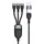 Conceptronic ETTA06B15C 3-in-1 USB-C-Datenkabel, 1,5 m, 100 W Schnellladung, USB 2.0, 5 A, mit E-Mark-Chip