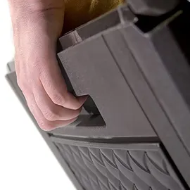 Prosperplast Gartenbaul 310 Liter Boxe Matuba in Schokoladenfarbe 119 x 48 x 60 cm