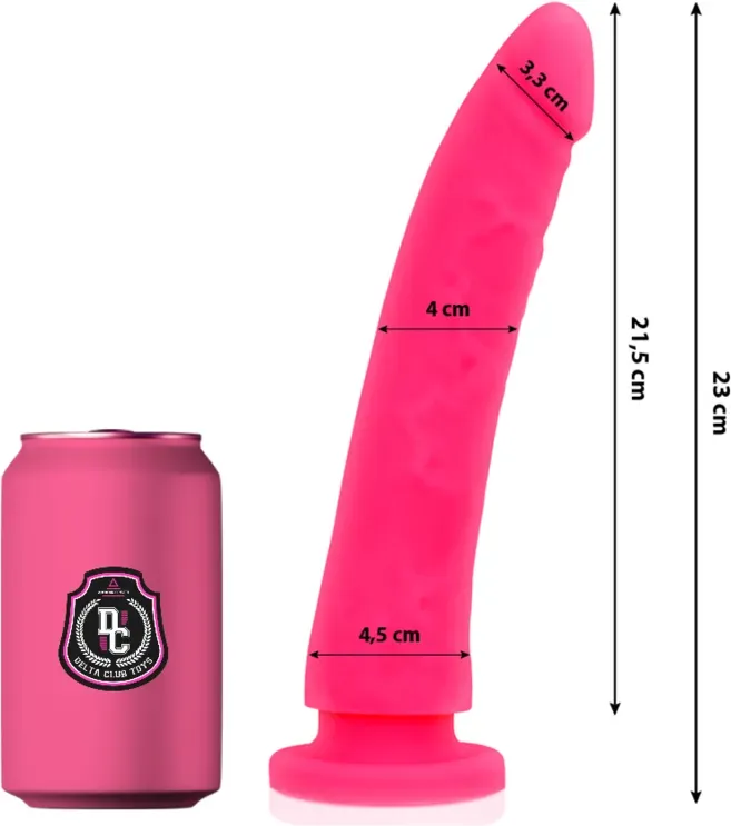 DELTA CLUB - TOYS ROSA DILDO MEDIZINISCHES SILIKON 23 CM -O- 4.5 CM